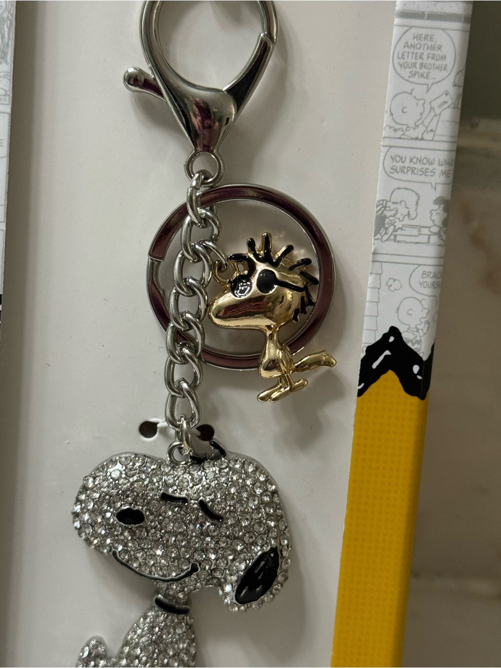 Peanuts Snoopy & Woodstock bag Charm - Picture 3 of 4